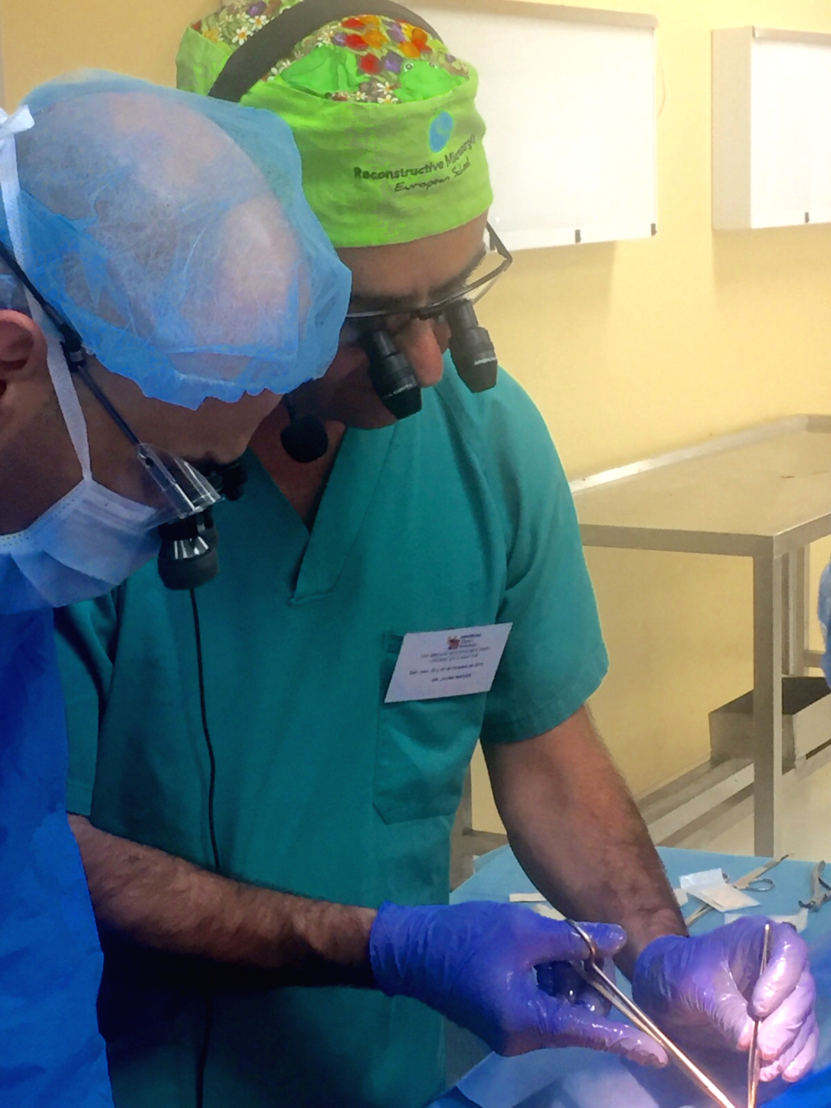 Breast Reconstruction course on cadaver